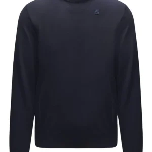 K-way Sebastien Man In Lana Merino Blu Uomo