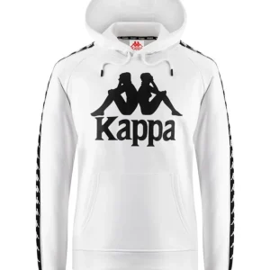 Kappa Felpa Banda Hurtados Cotone/Poliestere Black White Antique
