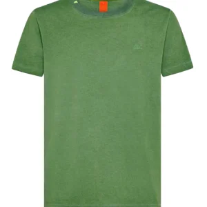 Sun68 T-shirt Special Dye Cotone Verde Prato T32135