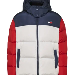 Tommy Jeans Giacca Parka Bio Riciclato Fashion Logo Hilfiger Bianco