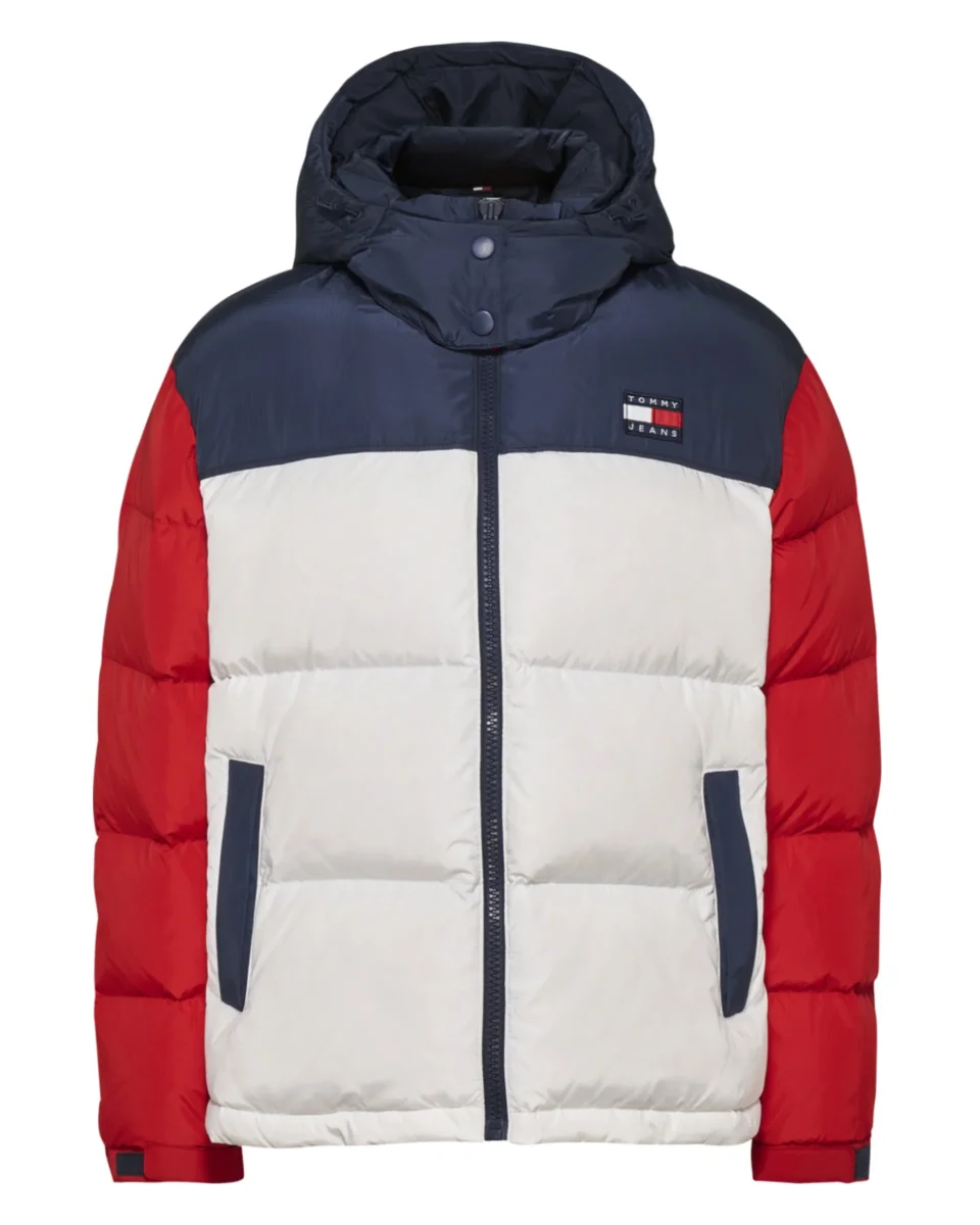 Tommy Jeans Giacca Parka Bio Riciclato Fashion Logo Hilfiger Bianco