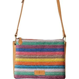 Surkana Tracolla A Strisce Multicolore Donna