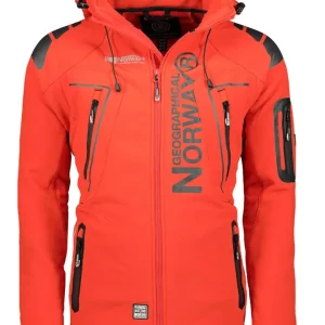 Geographical Norway Giubbotto Multifunzione Con Tasche Esterne Rosso Uomo