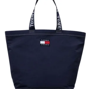 Tommy Jeans Borsa Tote AW0AW14960 Blu Scuro
