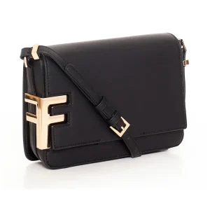 Fracomina Shoulder Bag Tracolla Nero Donna