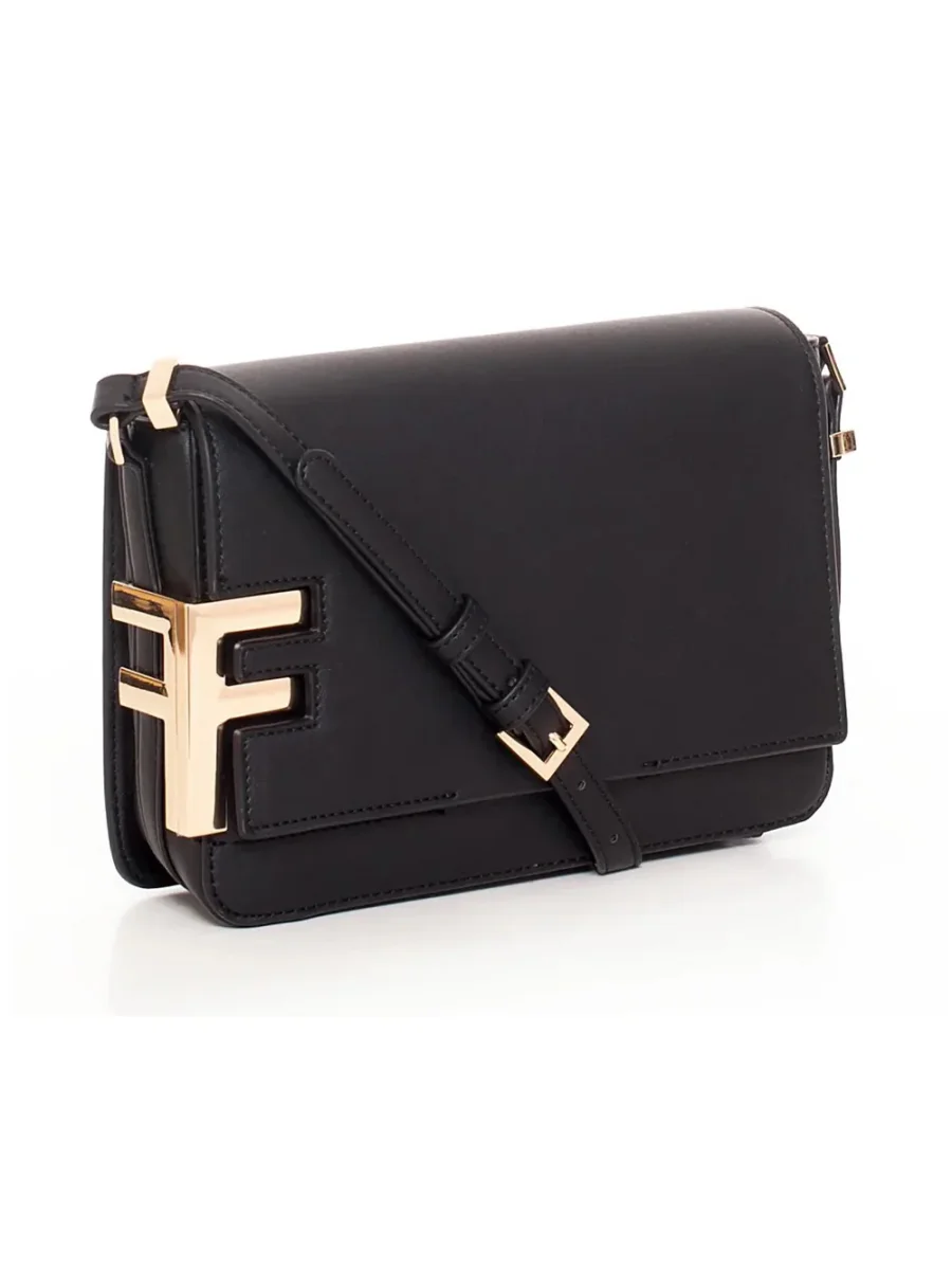 Fracomina Shoulder Bag Tracolla Nero Donna