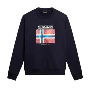 Napapijri Maglia Manica Lunga Guiro Cotone Blu