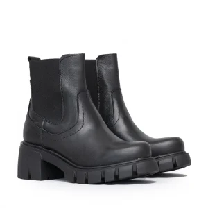 D-red Stivaletto Basso Con Elastico Nero Donna