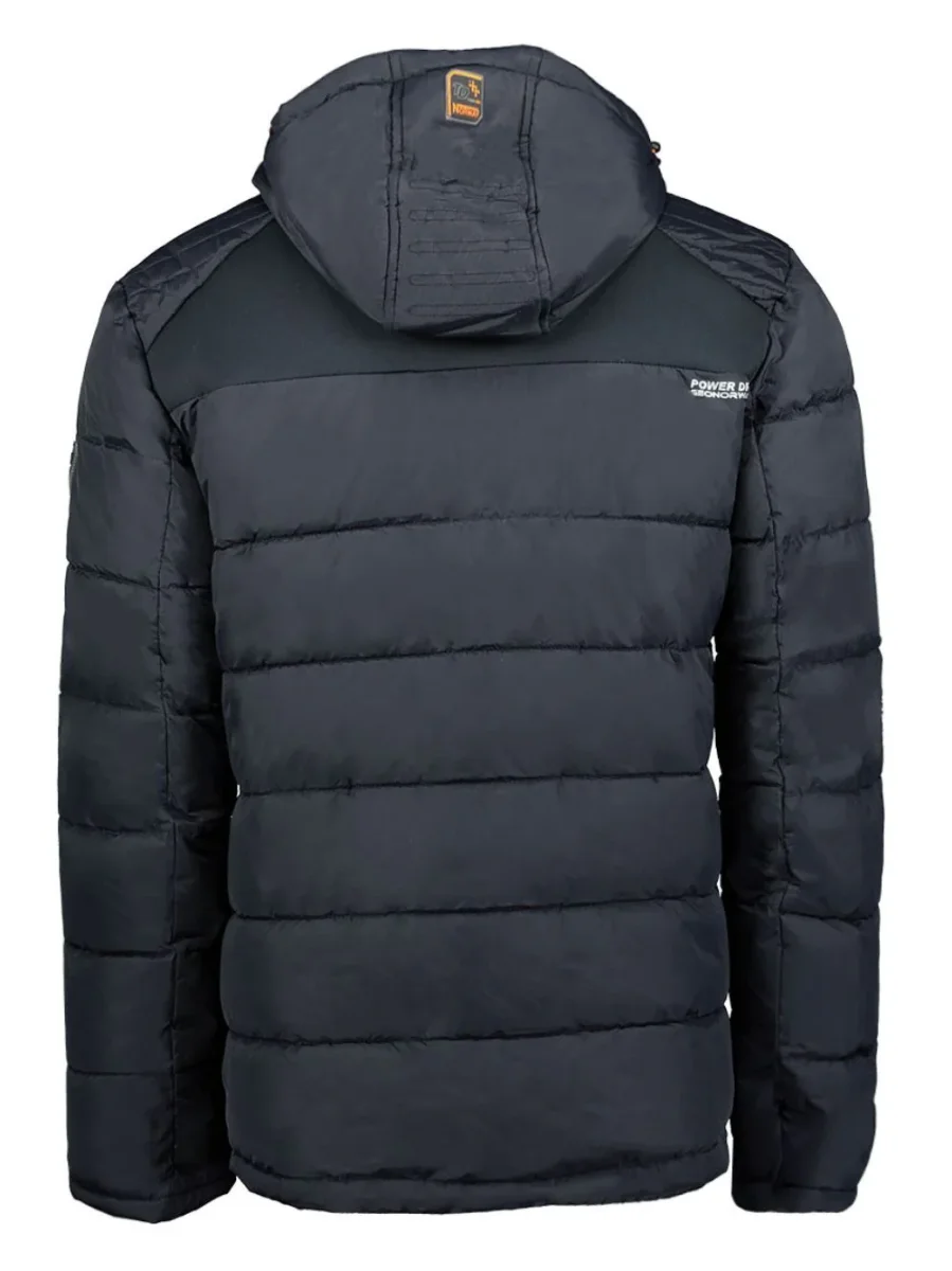 Geographical Norway Piumino Bomber Parka Outdoor Cappuccio Blu Uomo Beachwood - immagine 4