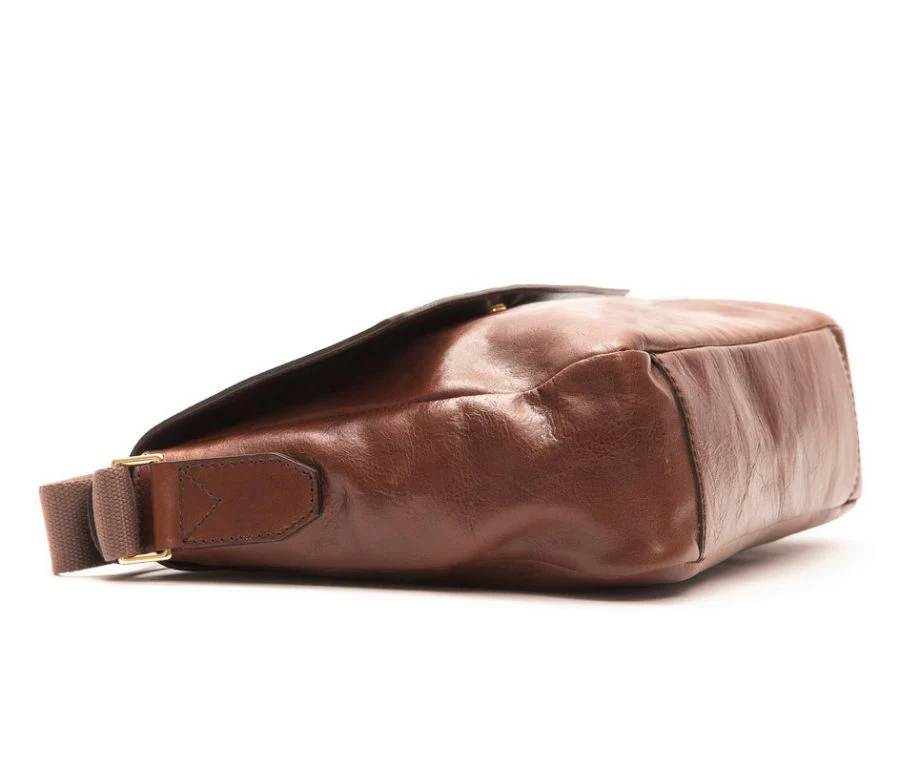 The Bridge Messenger Linea Firenze in Pelle Liscia Marrone per Uomo - immagine 6