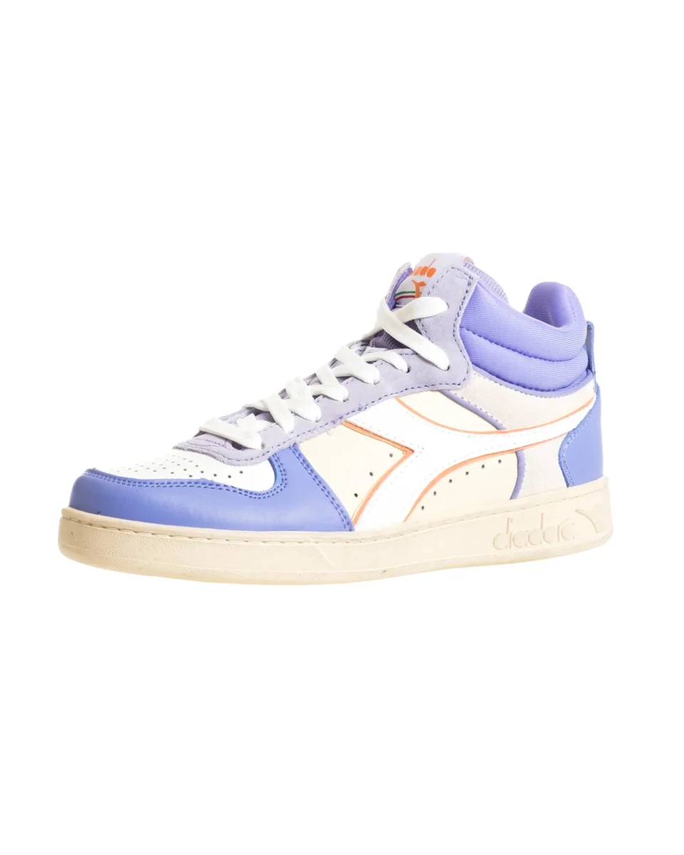 Diadora Sneaker Magic Basket Demi Icona WN Pelle Viola - immagine 5
