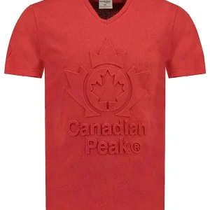 Canadian Peak Manica Corta Rosso Uomo