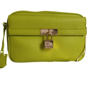 Fracomina Camera Bag In Ecopelle Con Tracolla Giallo Donna
