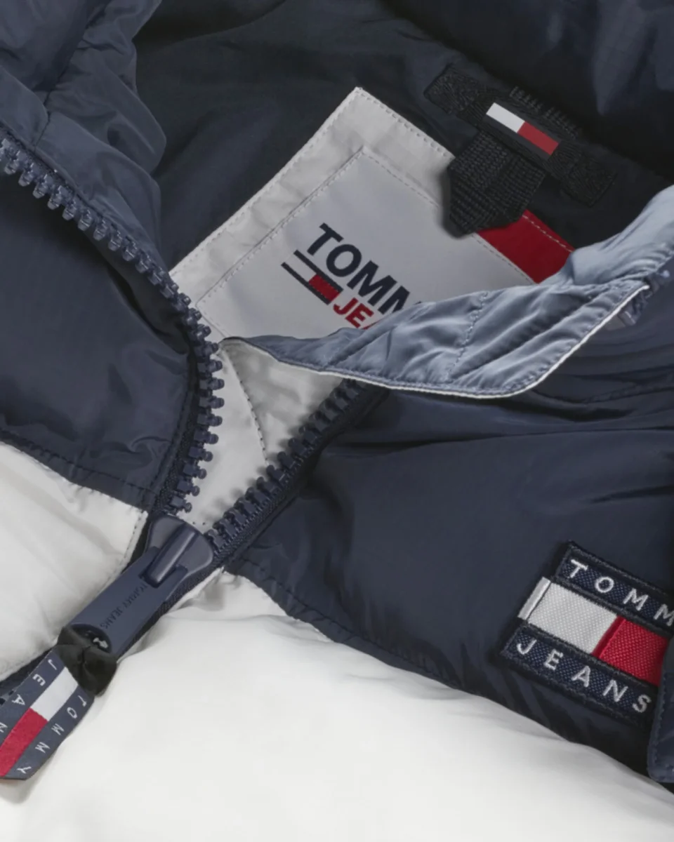 Tommy Jeans Giacca Parka Bio Riciclato Fashion Logo Hilfiger Bianco - immagine 3