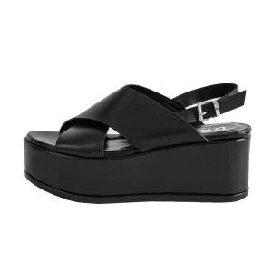 D-red Saldalo Nappa Cuoio Nero Donna