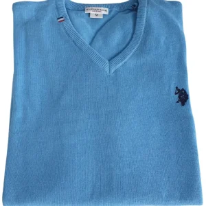 U.s. Polo Assn. Scollo V Azzurro Uomo