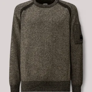 MAGLIA UOMO IN LANA E CINIGLIA ANTHRACITE