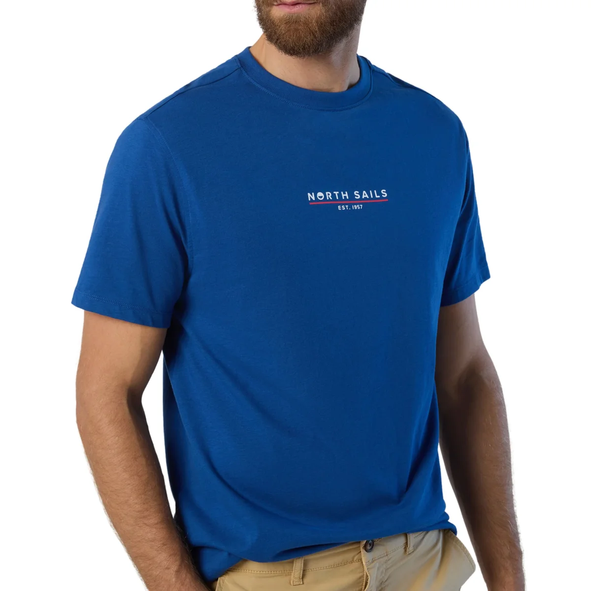 North Sails T-shirt maglia maglietta 692974 Comfort Fit 0831 Doppio Logo - immagine 4