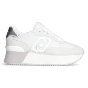 Liu Jo Sneakers Pelle/Suede/Mesh Bianco Dreamy 02