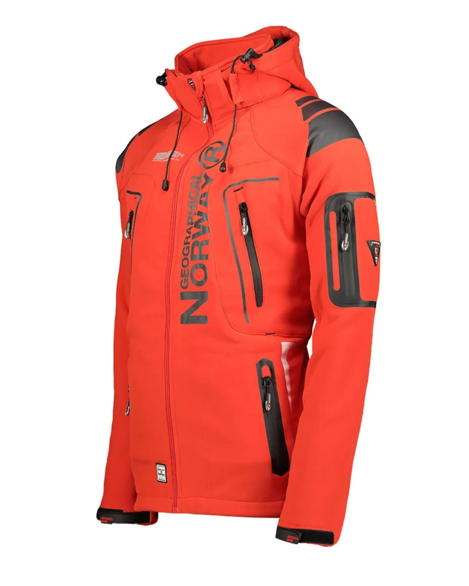 Geographical Norway Giubbotto Multifunzione Con Tasche Esterne Rosso Uomo - immagine 3