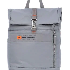 Piquadro Roll Top In Tessuto Tecnico Rigenerato Grigio Unisex