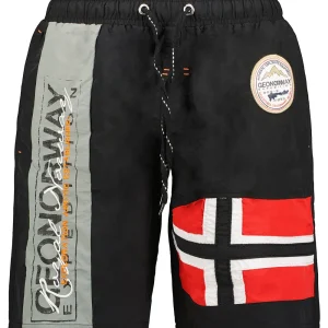 Geographical Norway Bermuda Mare Piscina Corto Nero Uomo