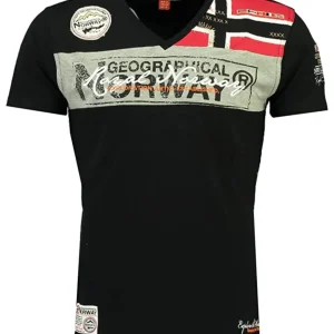 Geographical Norway Maglietta T-shirt Jidney Nero Uomo