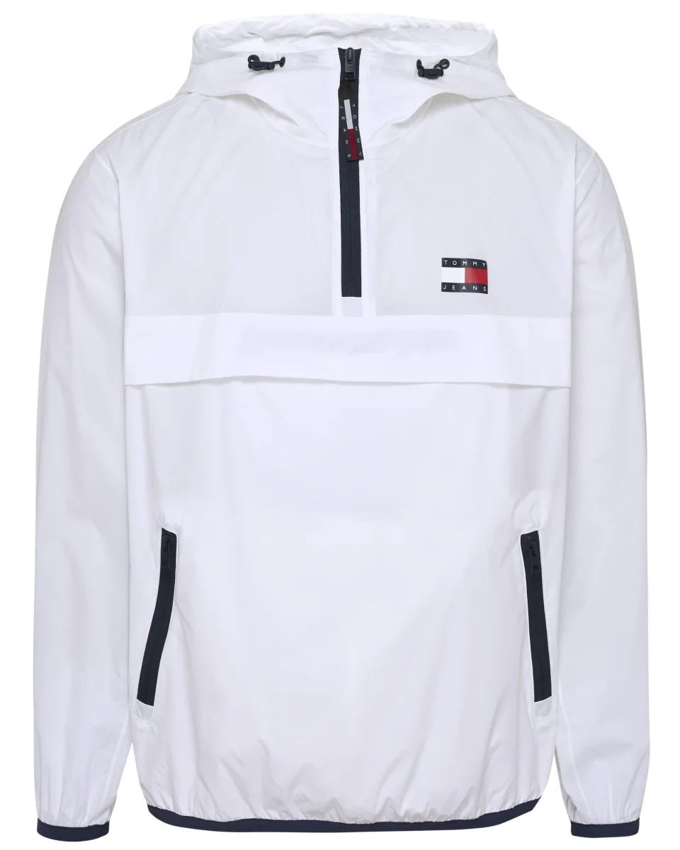 Tommy Jeans Giacca Antivento Piegabile Bianca