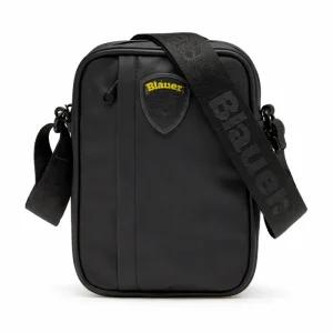 Blauer Borsello crossbody Bag 22x16x5 cm circa impermeabile leggero Logo COV01 NERO