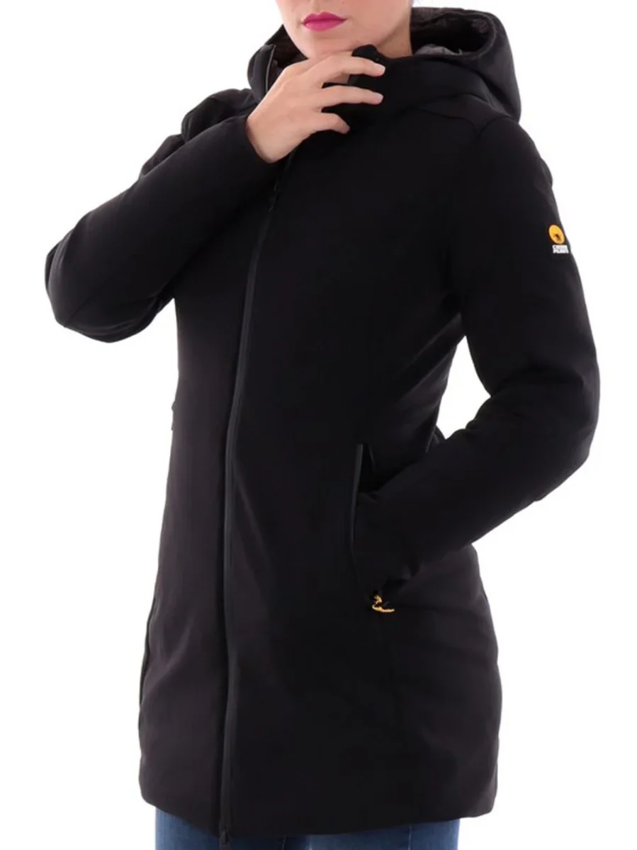 Ciesse Piumini Ysabel Parka Giacca Traspirante Impermeabile Softshell Active Cappuccio Nero Donna - immagine 4