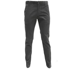 PANTALONE UOMO CHINO SLIM FIT IN VELLUTO STRETCH  GRIGIO -   A171DAN78TP301/T