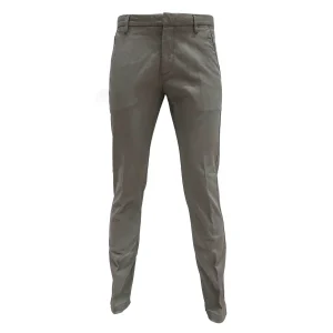 PANTALONE UOMO CHINO SLIM FIT IN COTONE STRETCH  GRIGIO -   A171DAN78TP601/T