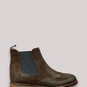 SCARPE UOMO BOOTS IN CAMOSCIO VINTAGE MARRONE 290