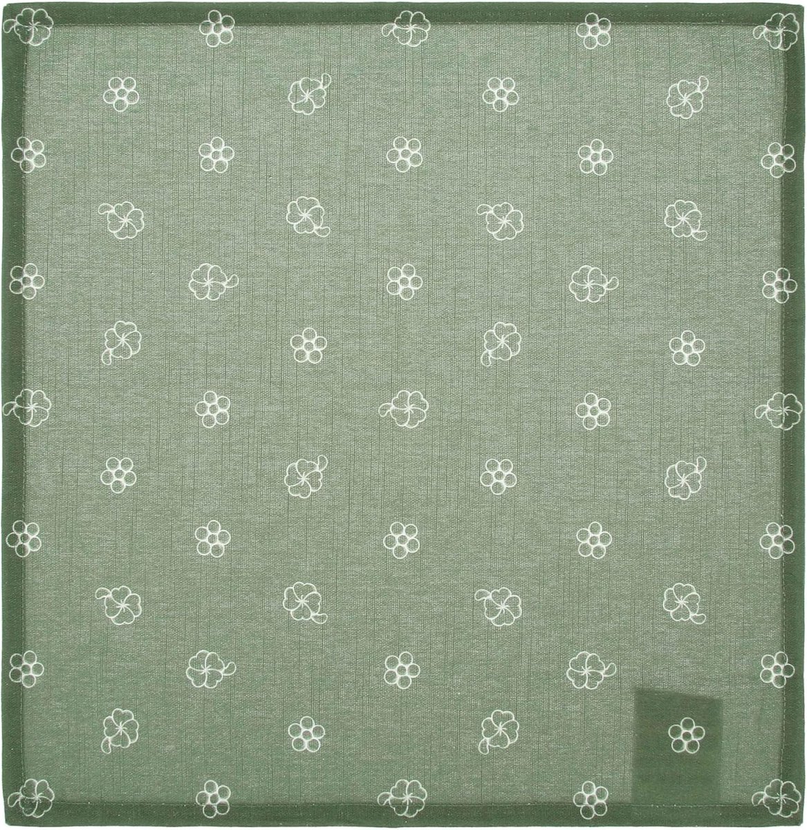 THUN Tovaglietta Colazione Inverno Incantato Standard Fox Sage Green cotone b101018 - immagine 5
