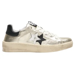 2star scarpe sneaker Pelle Made In Italy Bianco Donna