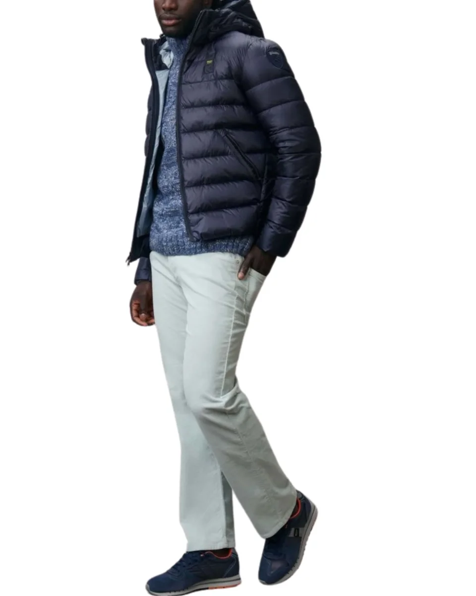 Blauer Piumino Acton con Motivo Orizzontale Blu Uomo - immagine 4