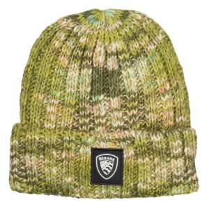 Blauer Melange Poliammide E Lana Verde Unisex