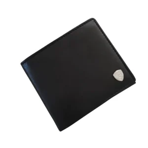 Blauer portafoglio 11x9,5x2,5 Cm Portamonete E Carte Nero Uomo COP01