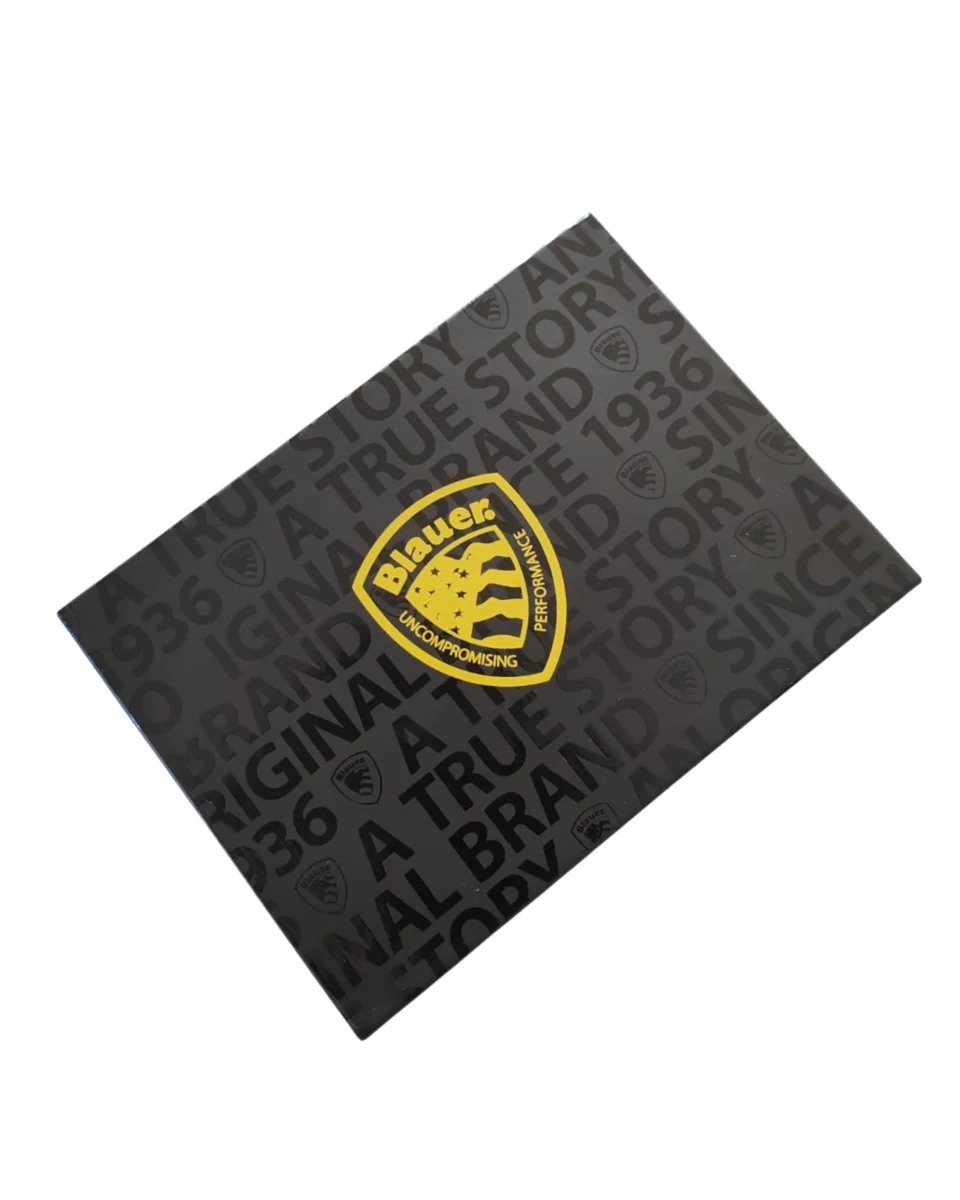 Blauer portafoglio 11x9,5x2,5 Cm Portamonete E Carte Nero Uomo COP01 - immagine 4