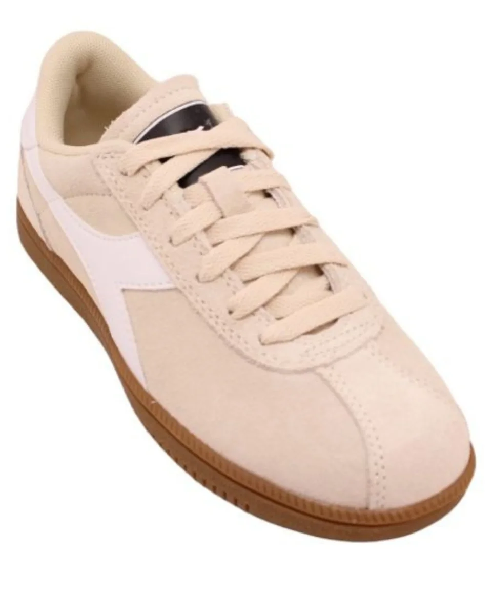 Diadora Sneaker Casual Tomaia In Pelle Beige Unisex - immagine 3