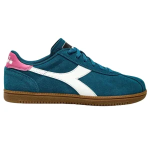 Diadora Sneaker Casual Tomaia In Pelle Blu Unisex