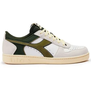Diadora Magic Basket Low Suede Leather Bianco Unisex