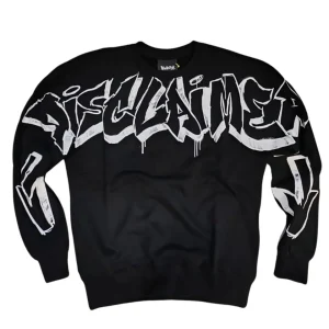 Disclaimer Maglia Girocollo Scritte Logo Nero Uomo