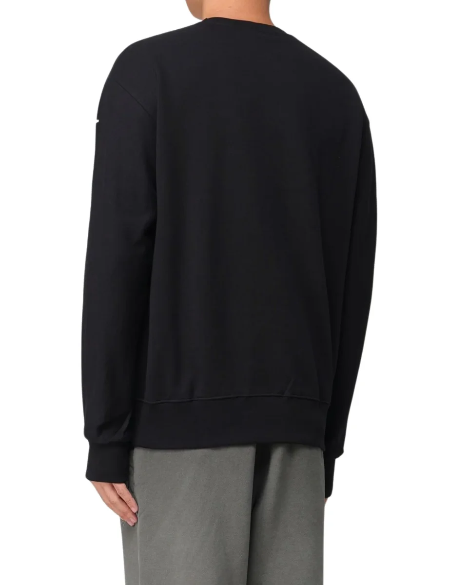 Disclaimer Maglia Girocollo Scritte Logo Nero Uomo - immagine 4