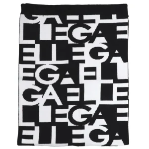 Gaelle Jacquard Fantasia Lettering Bianco Unisex