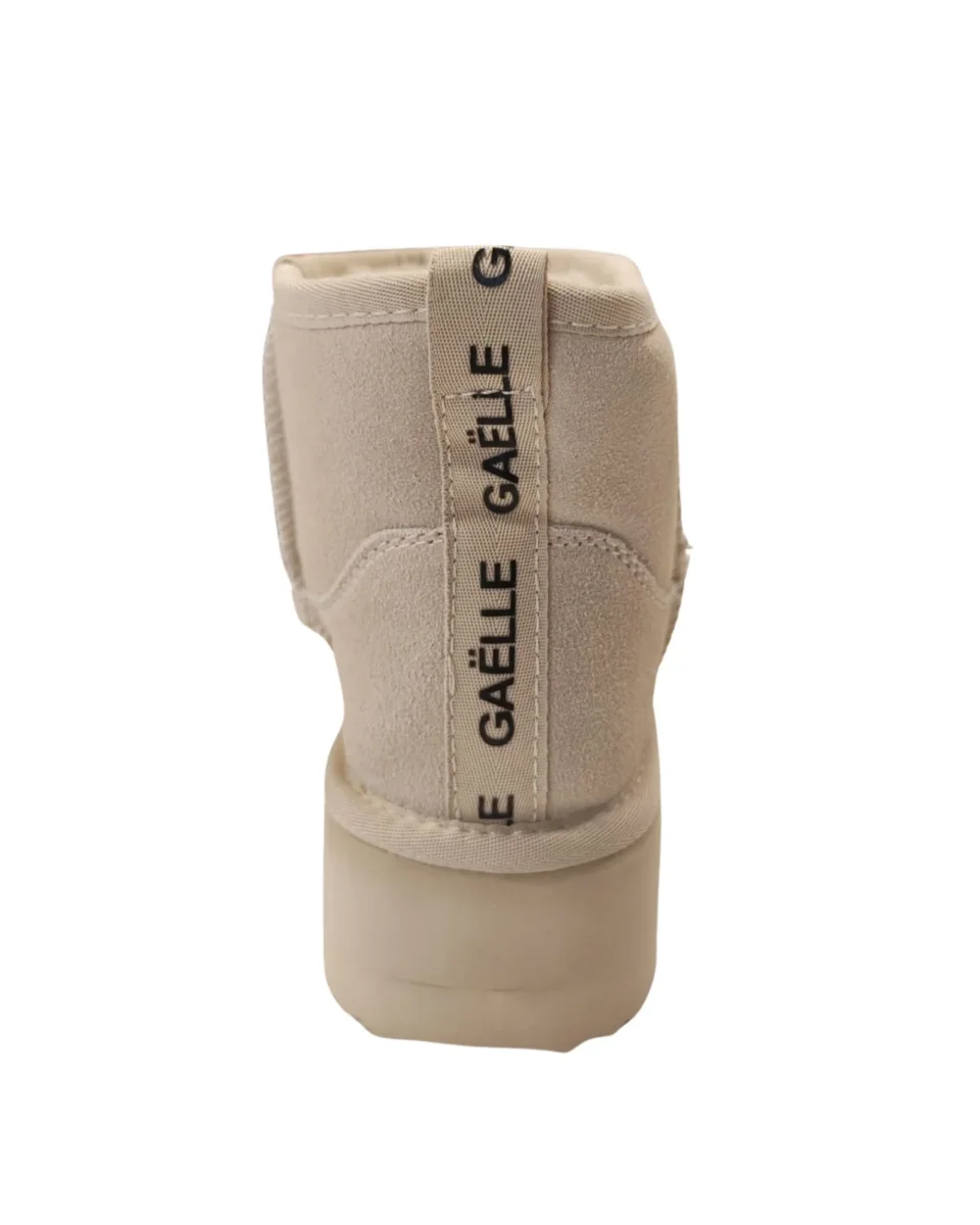 Gaelle Eskimo Boot Con Pelliccia E Catena Decorativa Bianco Donna - immagine 7