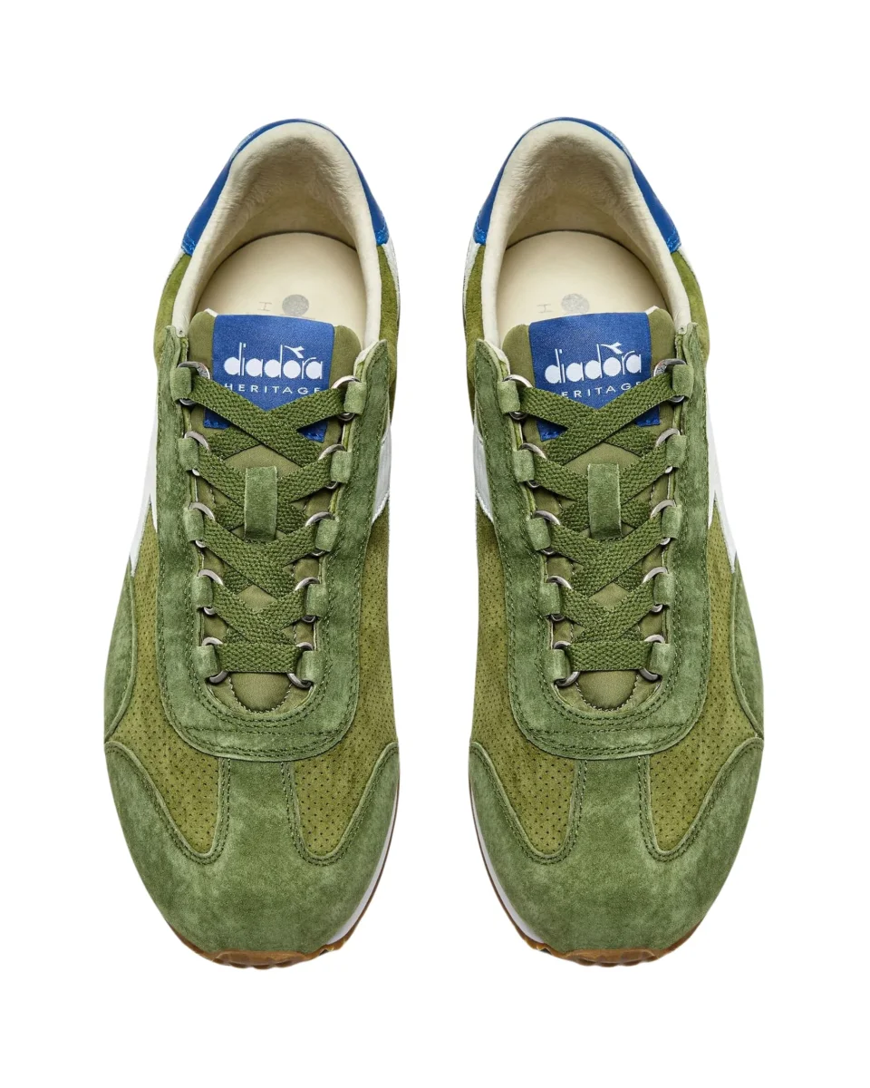 Diadora Heritage Sneaker Equipe Suede Sw Verde Uomo - immagine 7