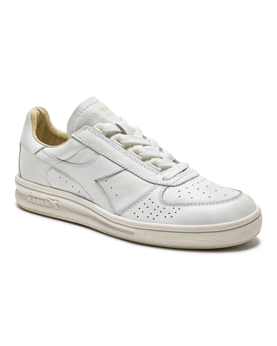 Diadora Heritage Pelle Premium Stone Wash Ceratura Naturale Bianco Unisex - immagine 3