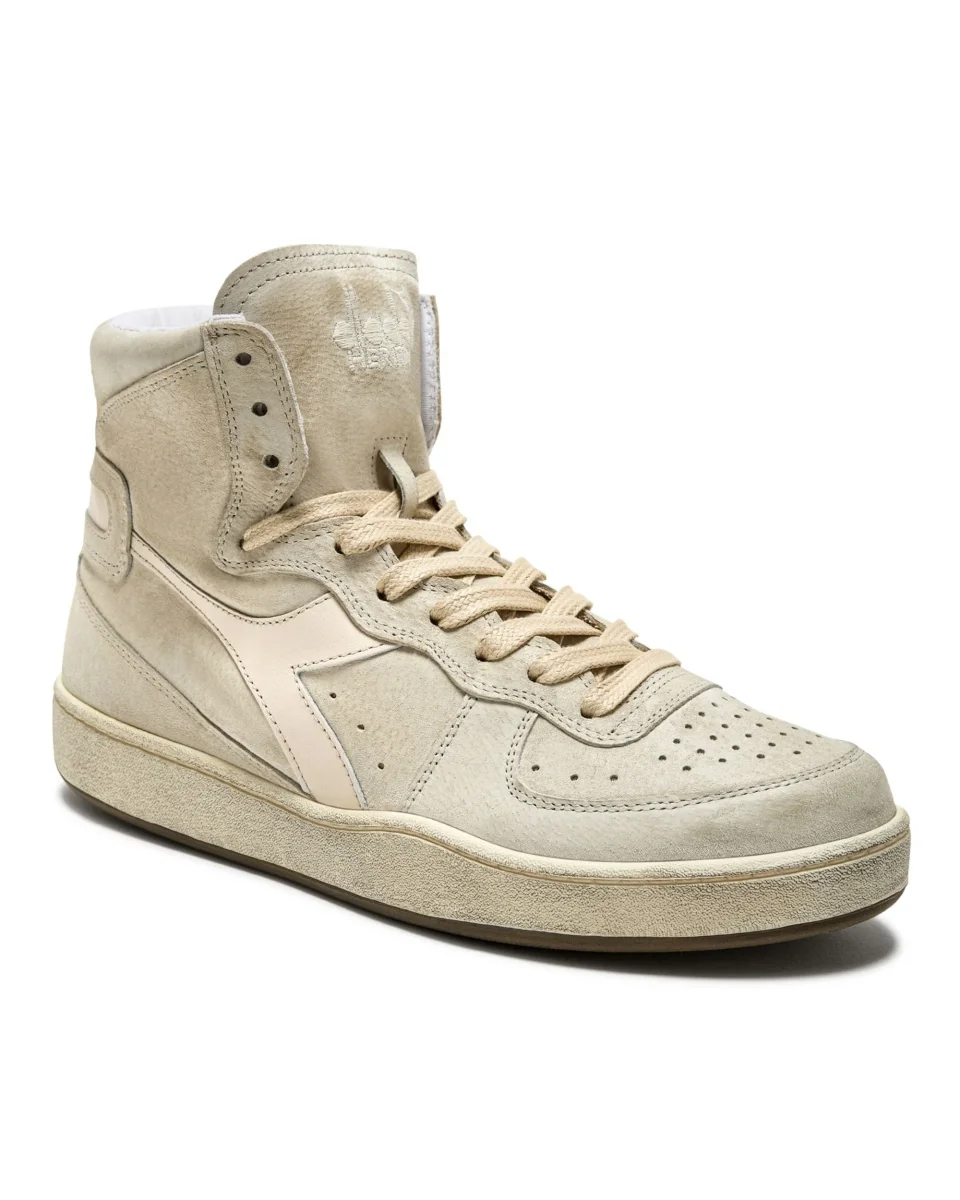 Diadora Heritage Pelle Premium Stone Wash Ceratura Naturale Beige Unisex - immagine 3