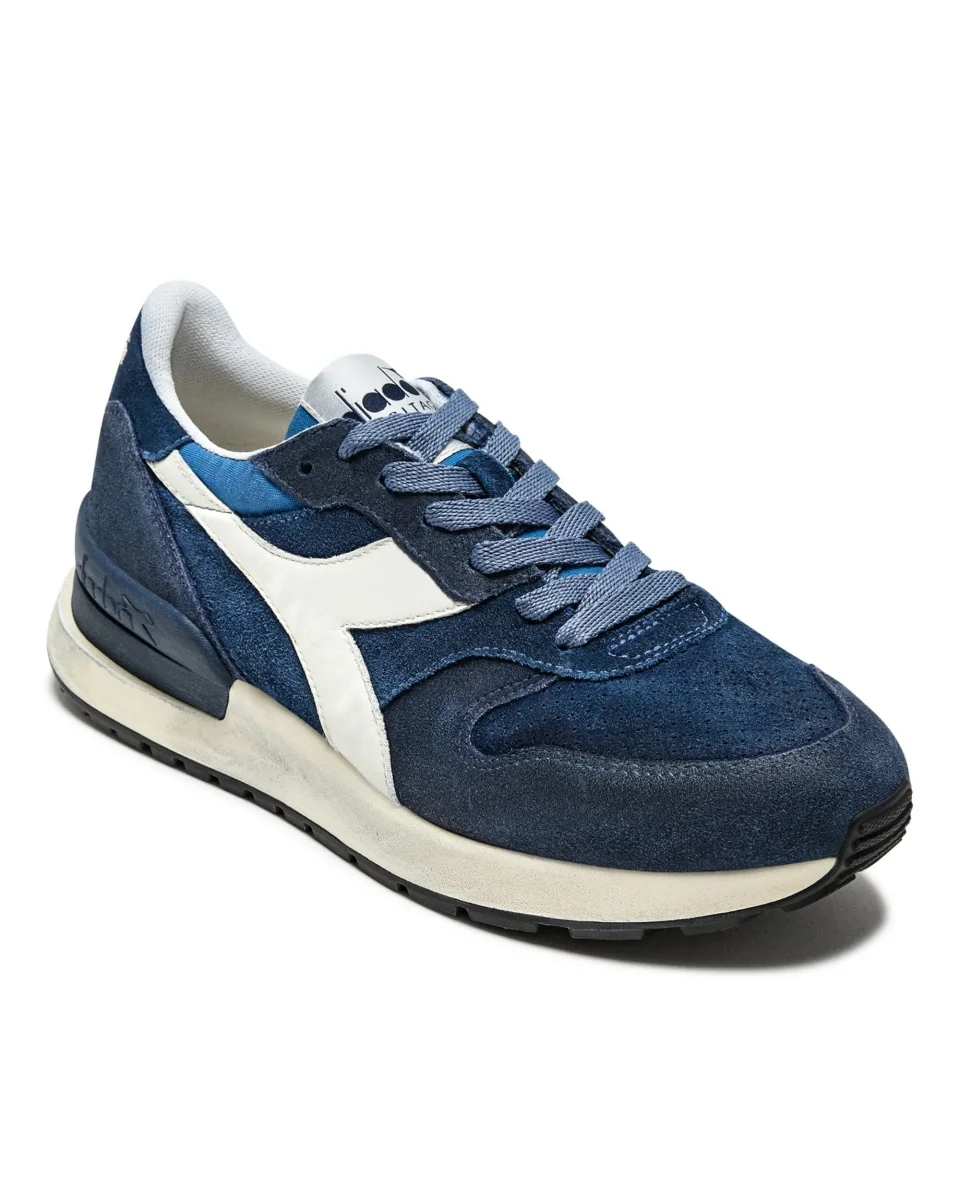 Diadora Heritage Sneaker Casual Tomaia In Suede Blu Uomo - immagine 3